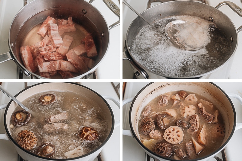 How to make lotus root soup step-by-step