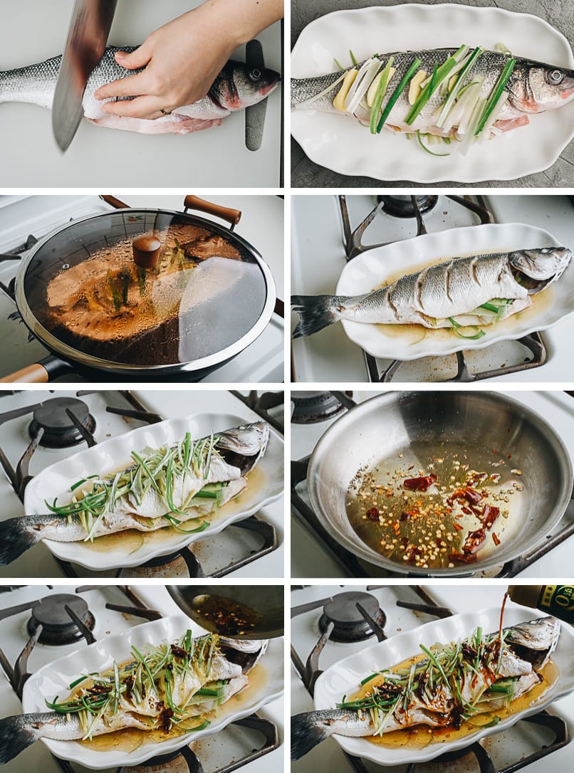 How to make Chinese steamed fish step-by-step
