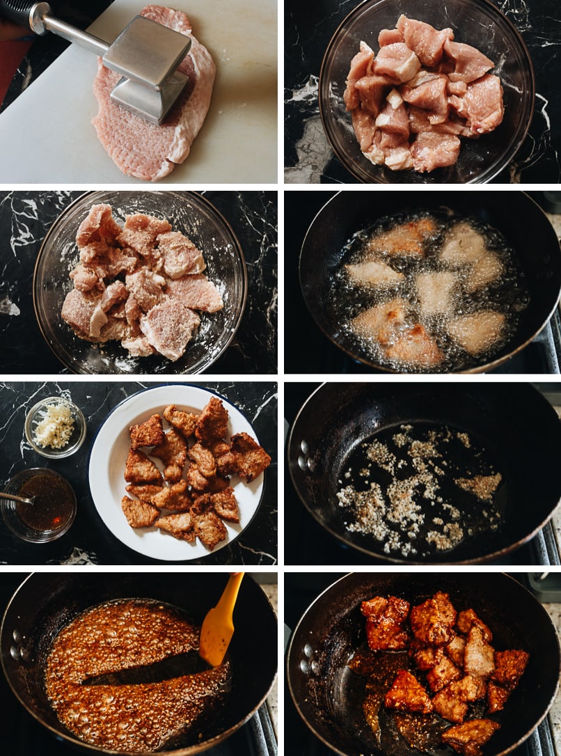 How to make honey garlic pork chop step-by-step
