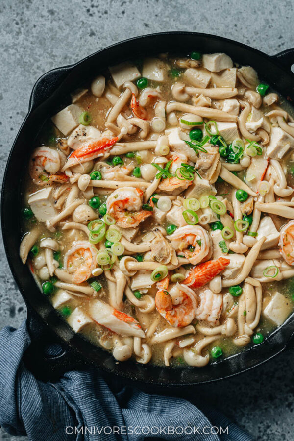 Seafood Tofu Stew - Omnivore's Cookbook