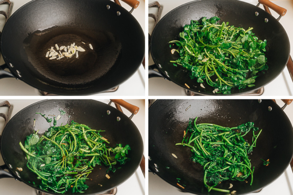 Watercress Stir Fry (炒西洋菜) - Omnivore's Cookbook