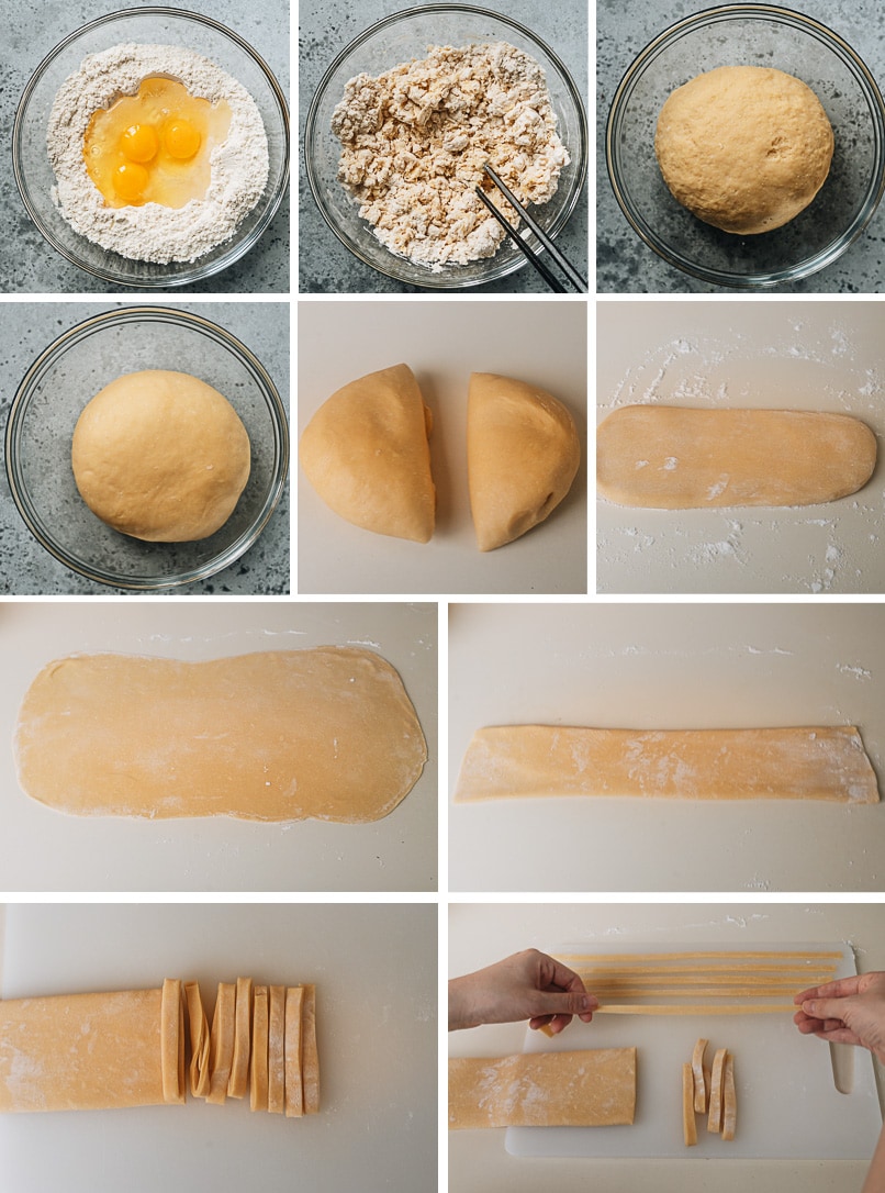 How to make homemade egg noodles step-by-step