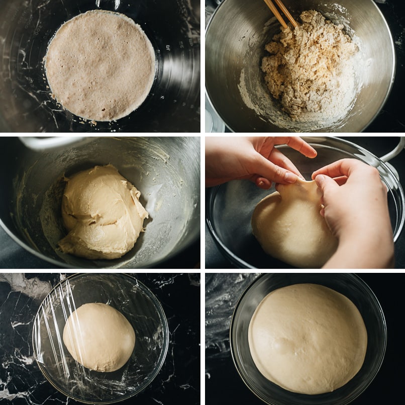 How to make the milk bread dough