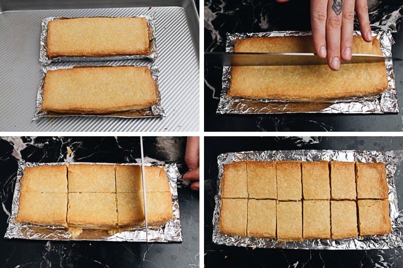How to bake and cut the pineapple cake