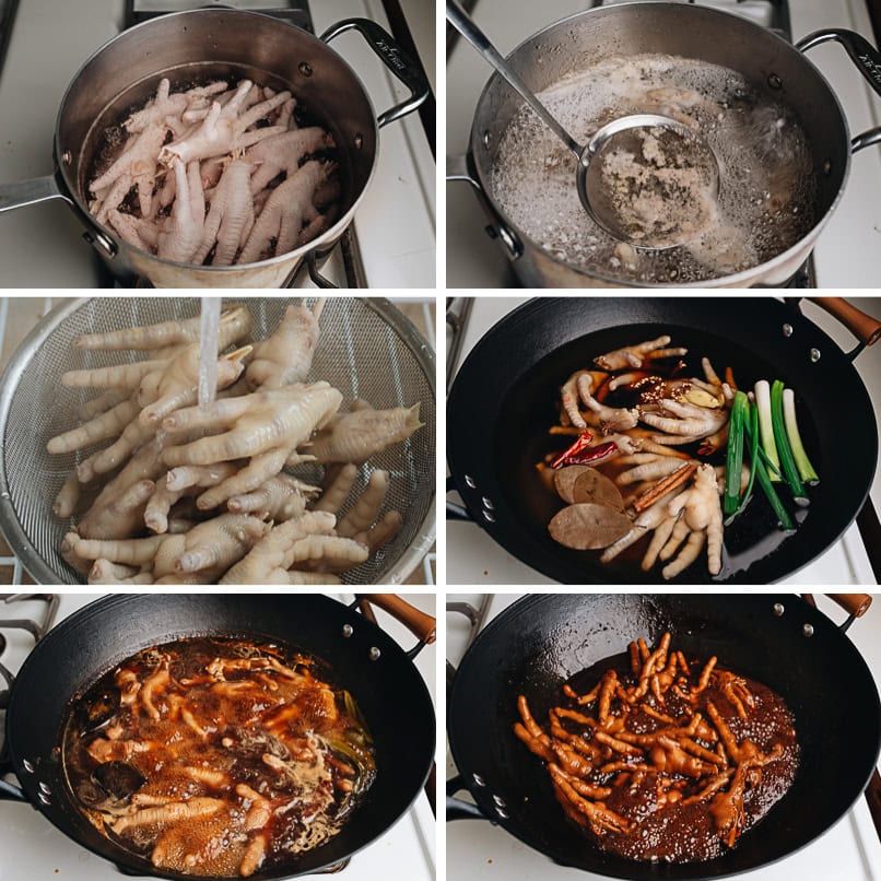 How to make braised chicken feet step-by-step