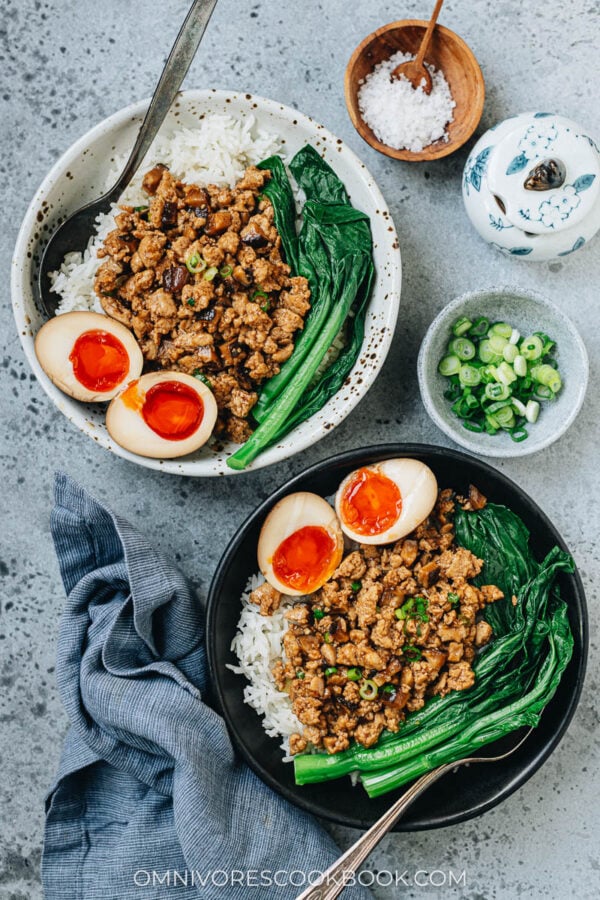 Chinese Ground Chicken Bowl Omnivore's Cookbook