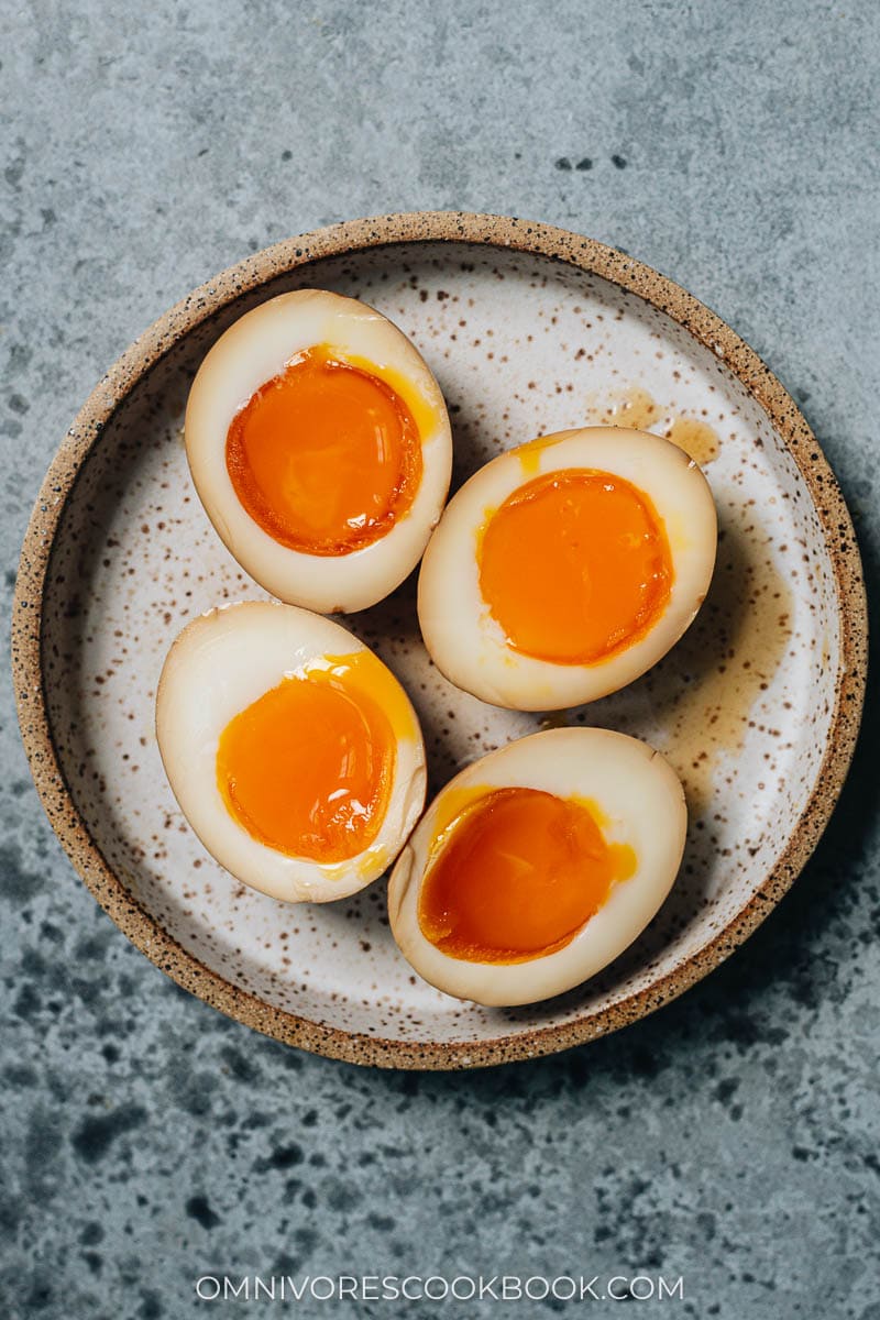 Homemade marinated eggs