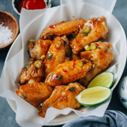 Looking for a healthier way to enjoy your favorite chicken wings? Look no further than this recipe for crispy air fryer chicken wings! With crispy skin, juicy tender meat, and a delicious sweet and tangy sauce, these wings are sure to become a family favorite. {Gluten-Free Adaptable}