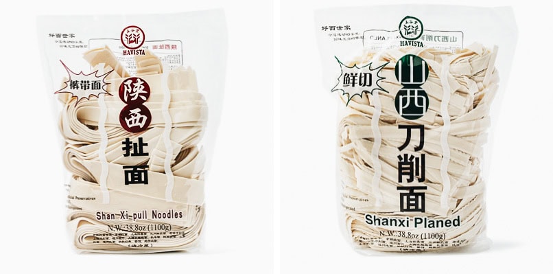 Havista hand-pulled noodles and Shanxi planed noodles