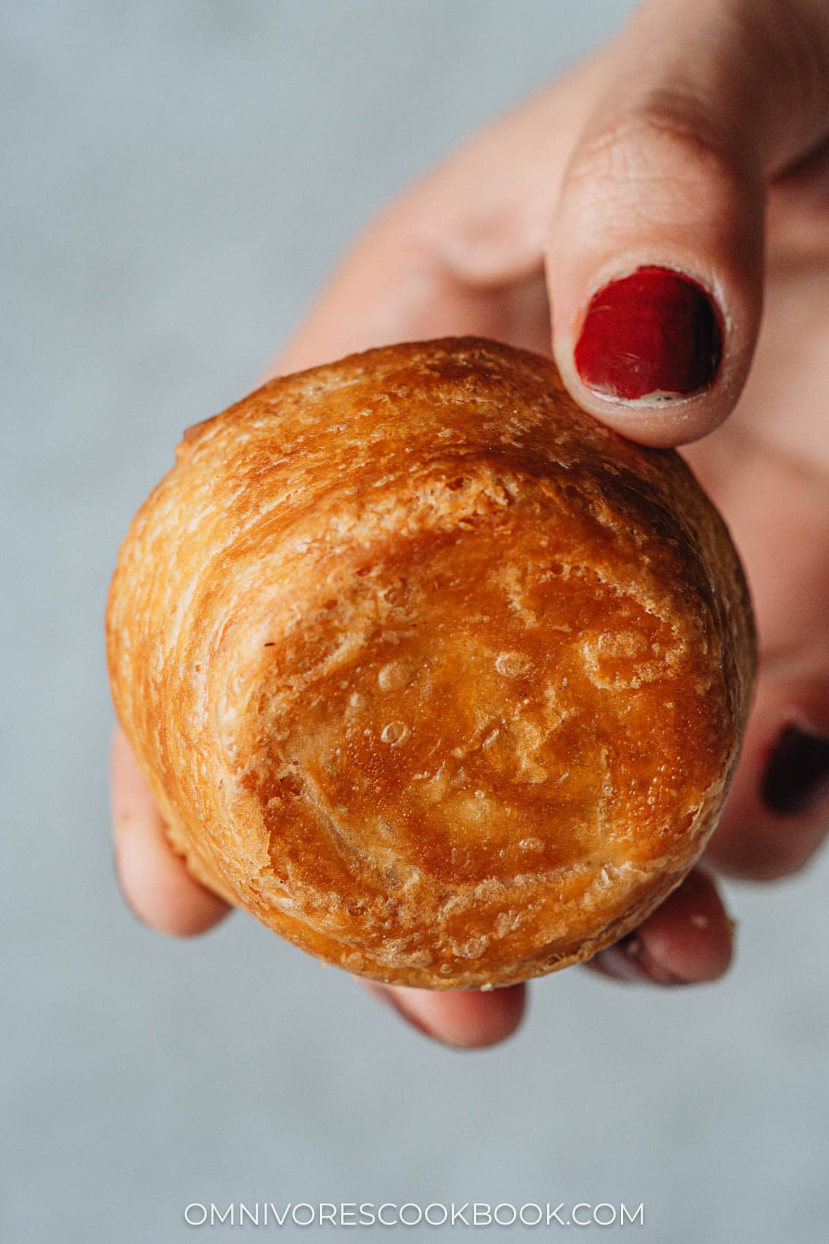 The crust of Portuguese egg tart