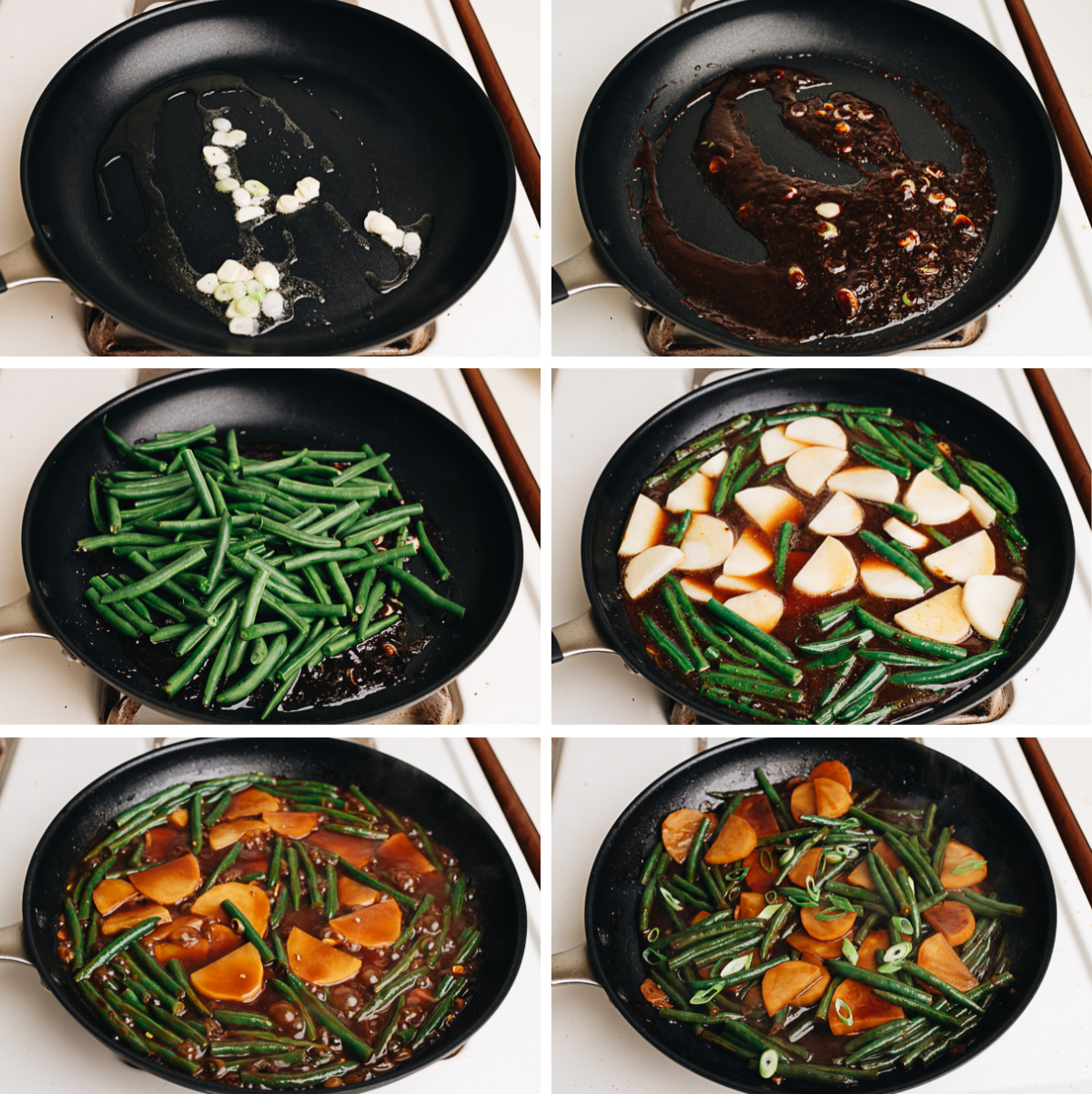 How to make green beans and potato stew step-by-step