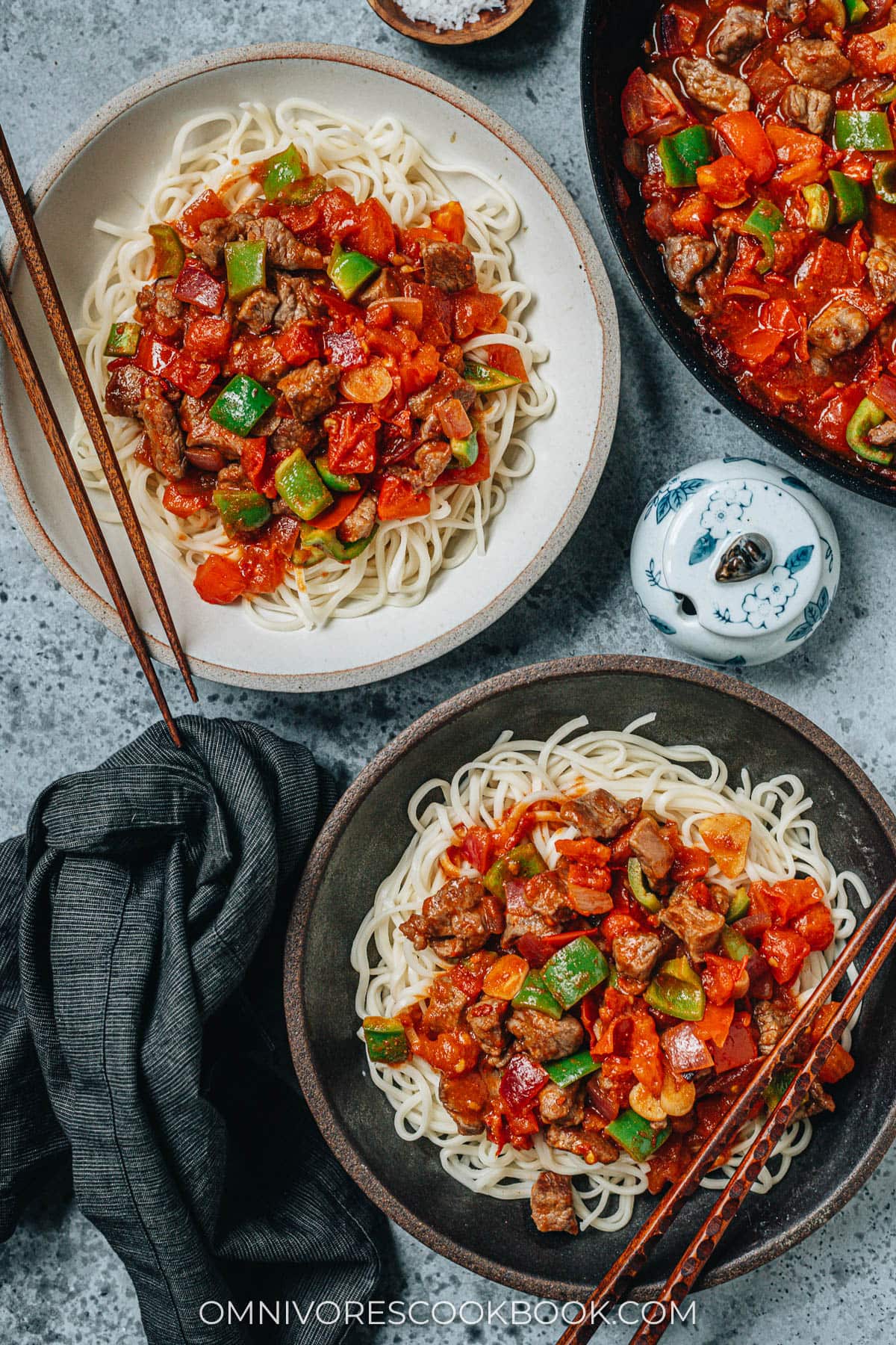 Homemade Xinjiang laghman