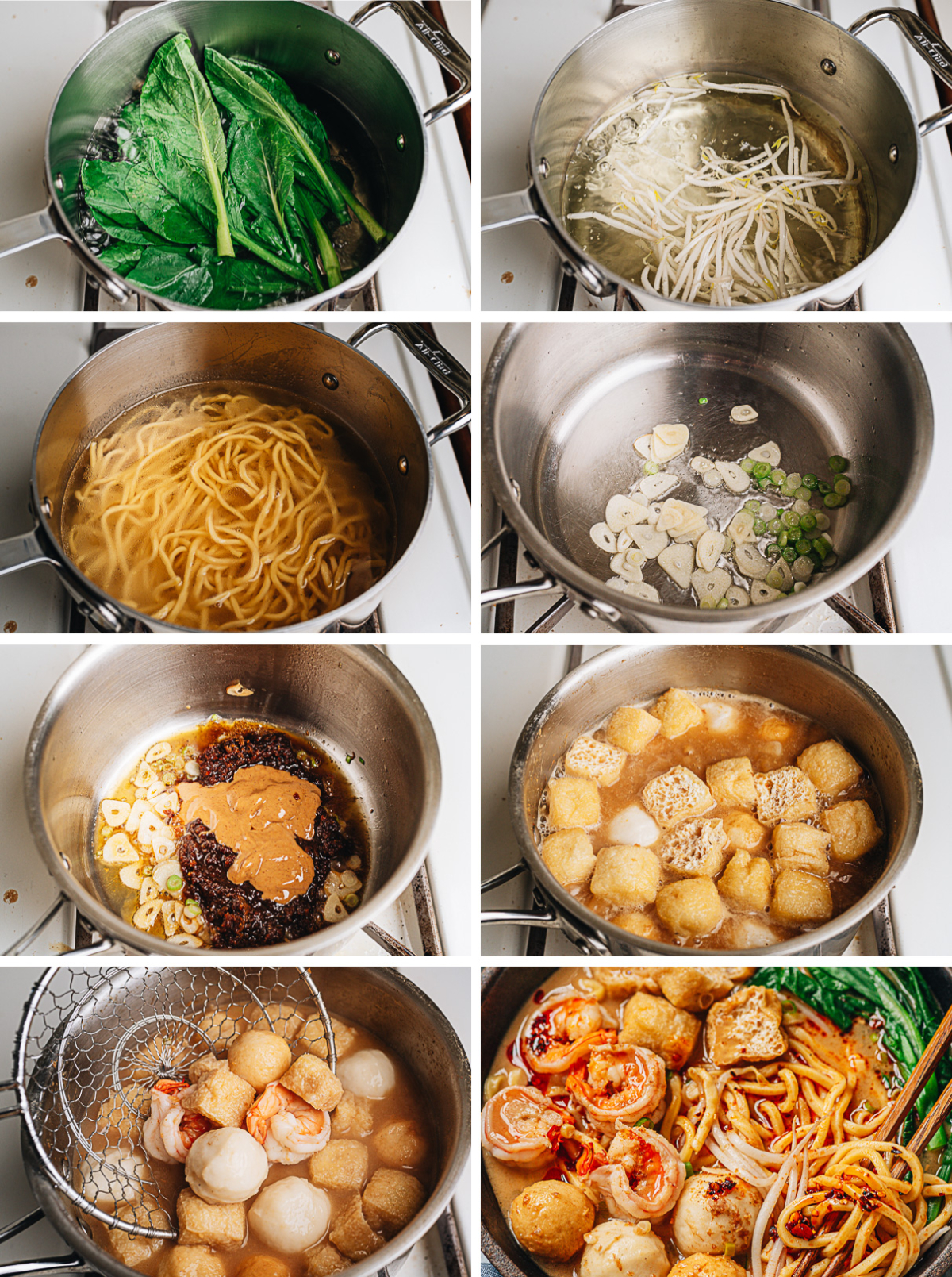 How to make satay noodle soup step-by-step