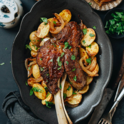 This Xinjiang style roast lamb shank is fall-off-the-bone tender, very juicy with a buttery texture, and bold in flavor. It’s very easy to prepare and cook, and a perfect centerpiece for your weekend dinner or holiday feast.