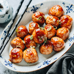 Are you looking to shake up your meal rotation with a dish that’s both easy to make and packed with flavor? These Asian-inspired turkey meatballs are just the answer! They are soft and tender, coated with a glossy sticky sauce infused with ginger and garlic. These meatballs are delicious, lean, and can be ready in no time—perfect for busy weeknights. Plus, they’re versatile enough to serve with rice, noodles, or even in a lettuce wrap for a low-carb option.