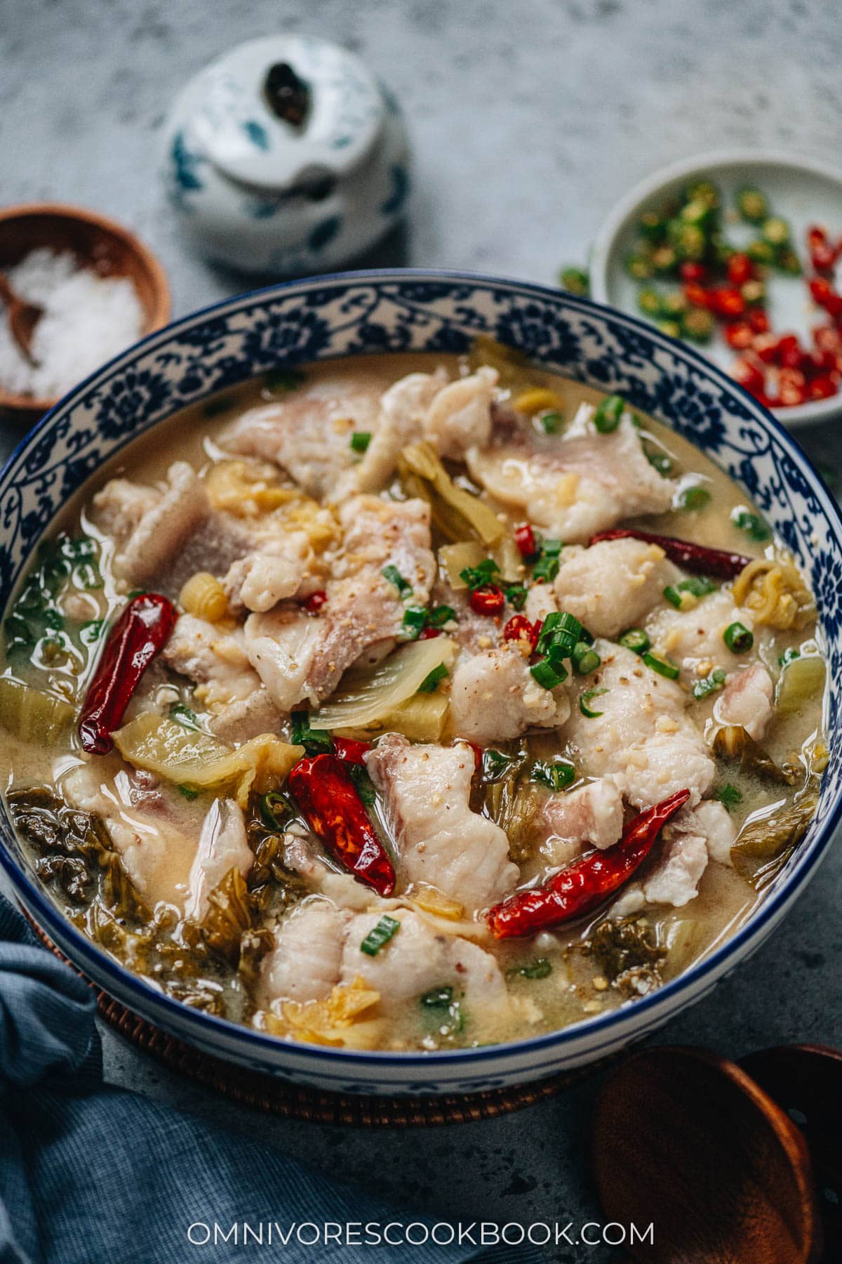 Sichuan Fish with Pickled Mustard Greens