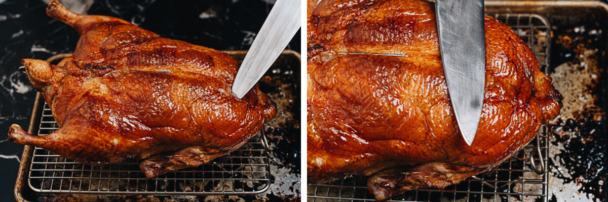 How to test the doneness of Chinese roast duck