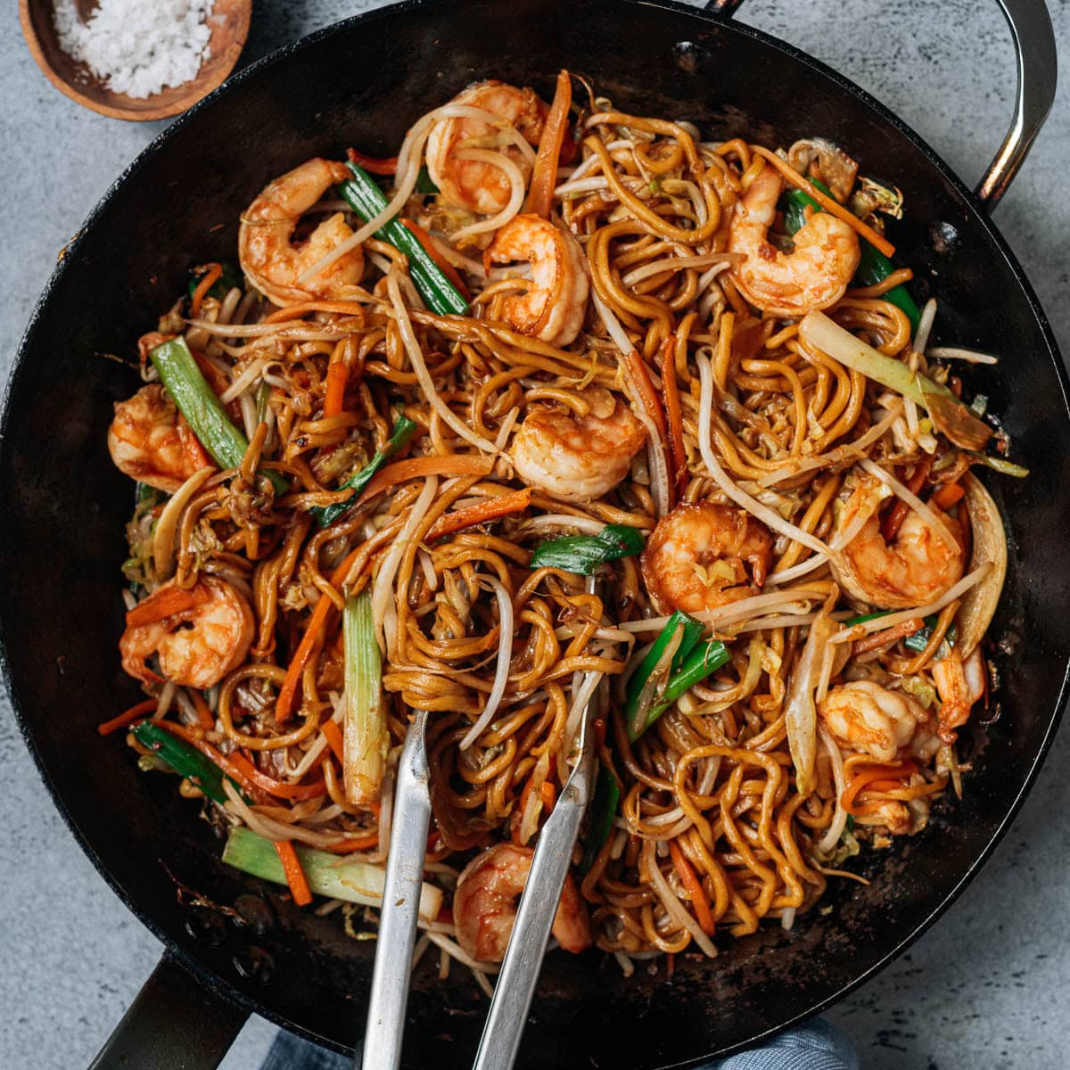 Lo Mein de camarão