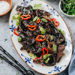 This wood ear mushroom salad is a simple and refreshing cold appetizer that is bursting with flavor, just like you’d find in a Chinese restaurant.