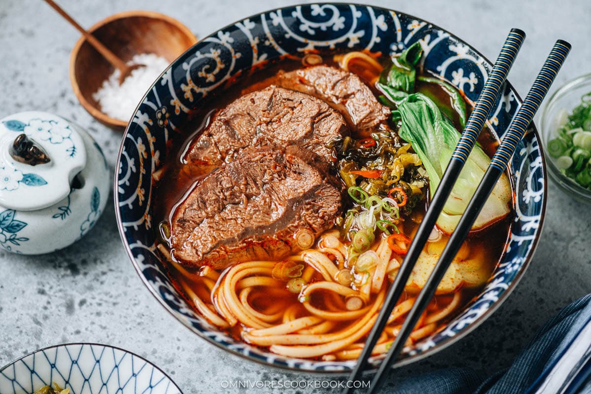 Taiwanese beef noodle soup