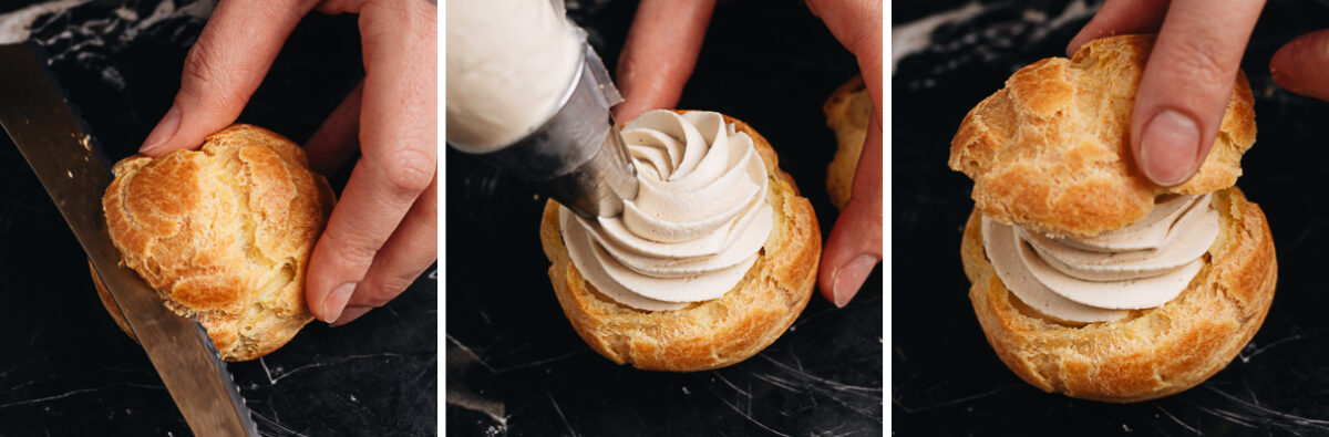 How to fill choux pastry
