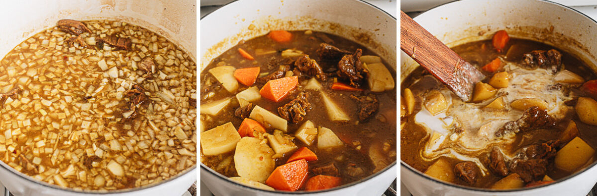 Finish up cooking the dish