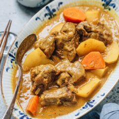 A rich and creamy Hong Kong style beef curry featuring tender beef braised in a lot of aromatics, then cooked with homemade curry paste and coconut milk.
