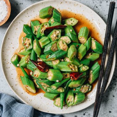 Okra stir fry