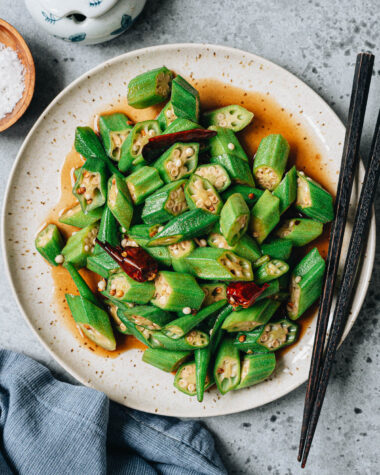 Okra stir fry
