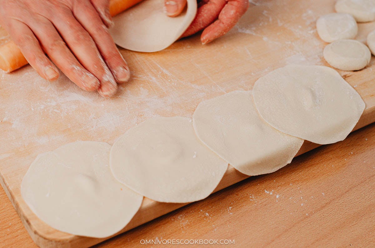 Homemade dumpling wrapperes