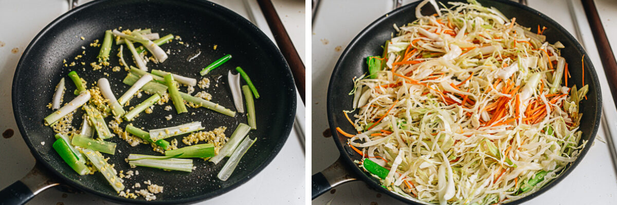 Saute vegetables