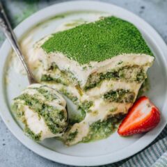 A quick sweet treat that takes no time to put together and is easy to prepare ahead, matcha tiramisu is a perfect dessert for your next gathering.