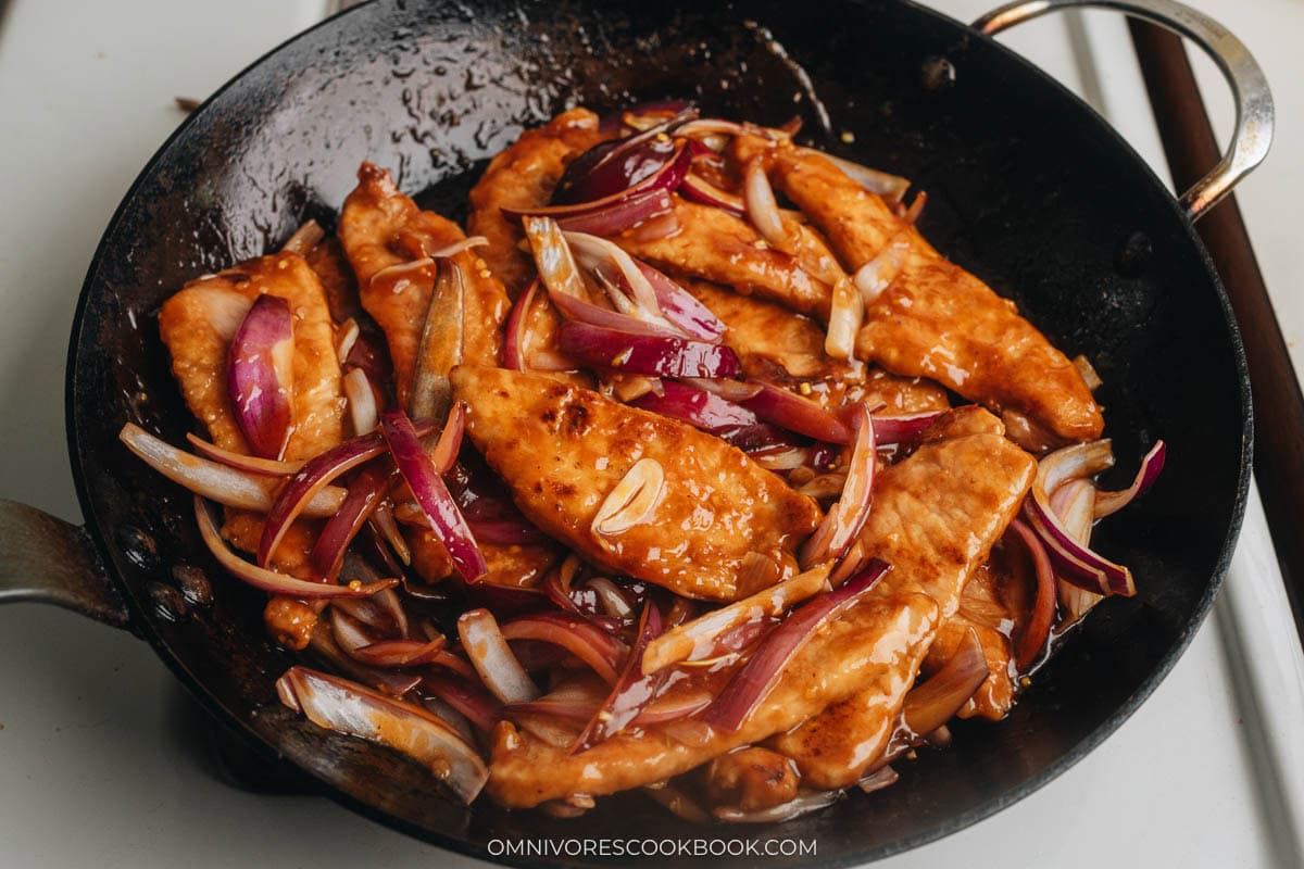 Toss the stir fry together