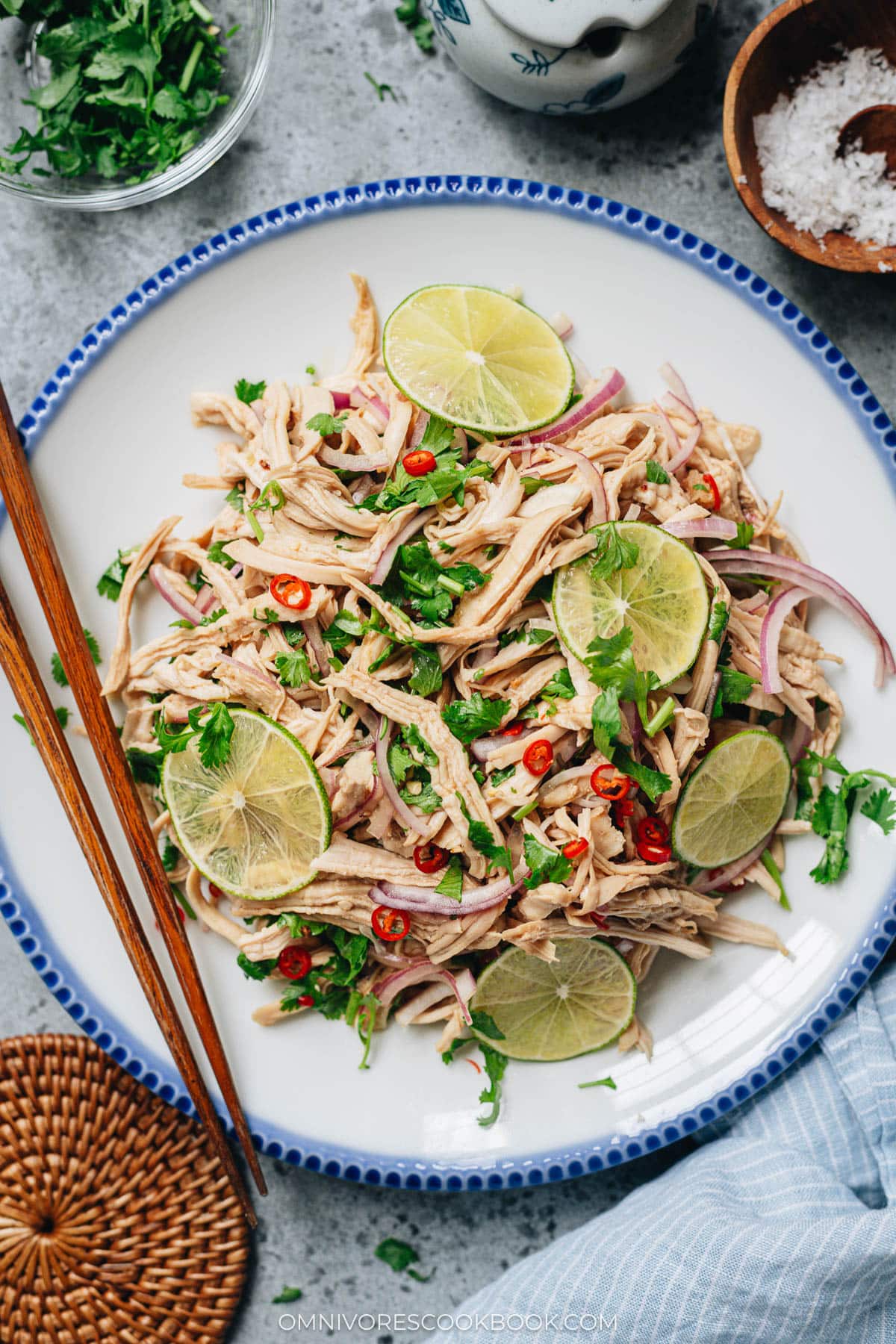 Yunnan lime chicken salad