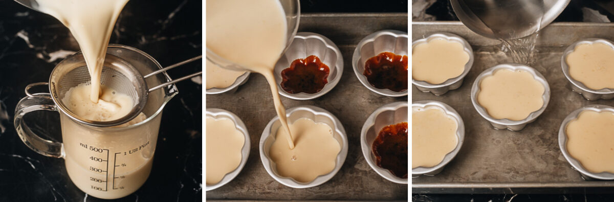 Pour the mixture into molds