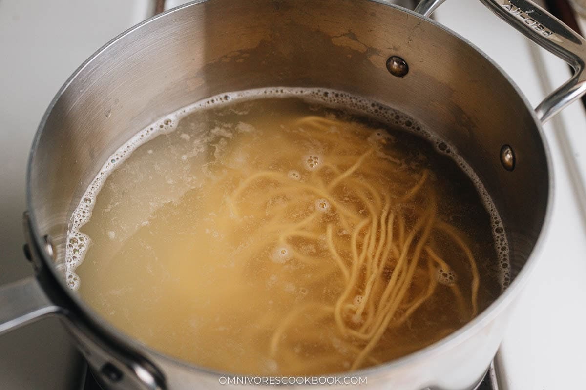 Boil noodles