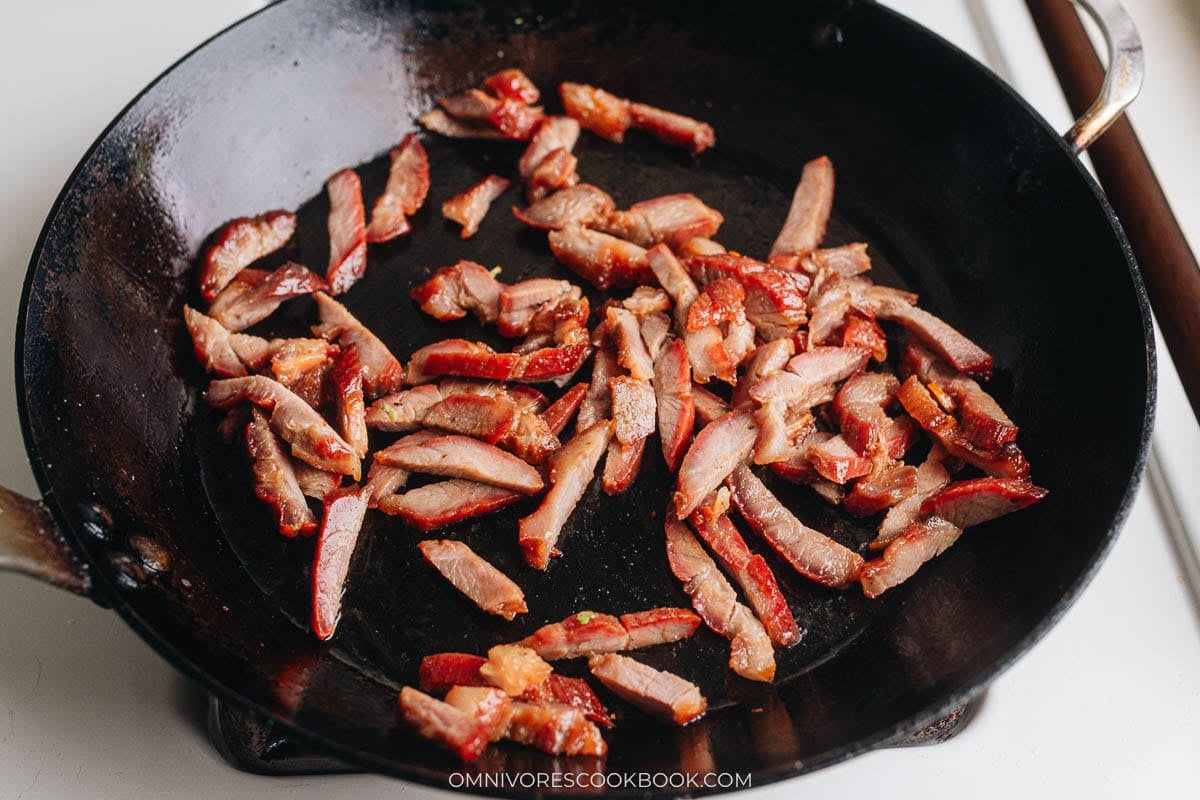 Cook the char siu pork