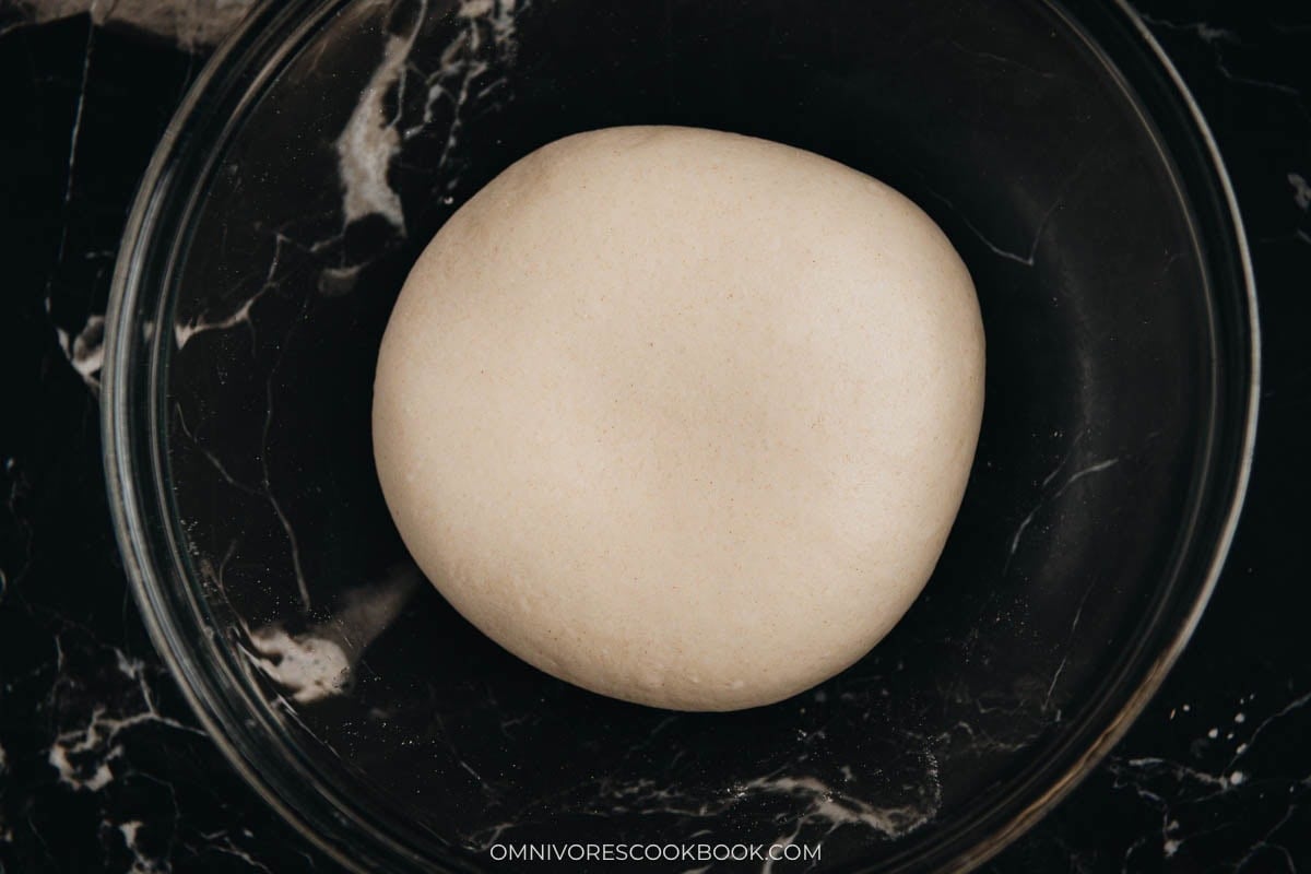 How the dough looks like after second resting