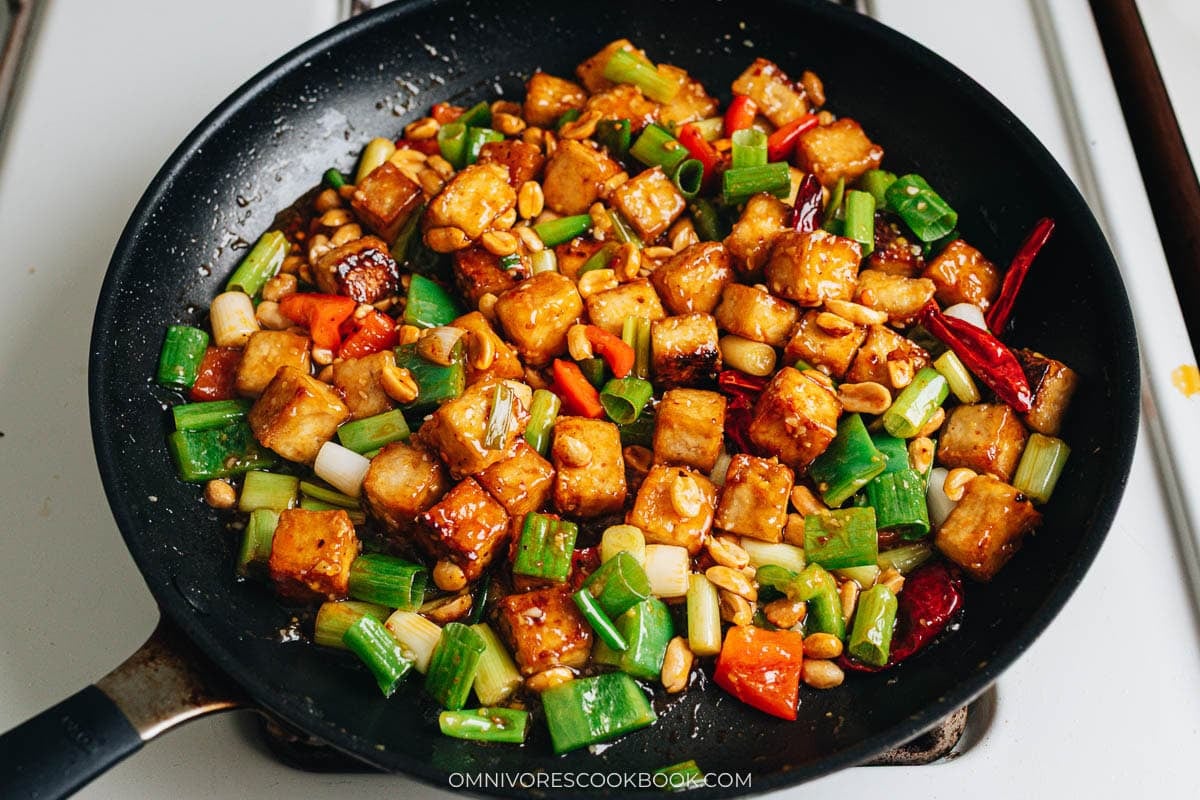 Finish up the dish with peanuts and chili oil