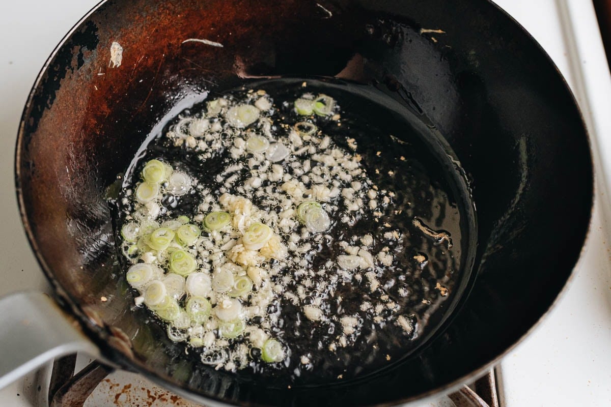 Saute aromatics