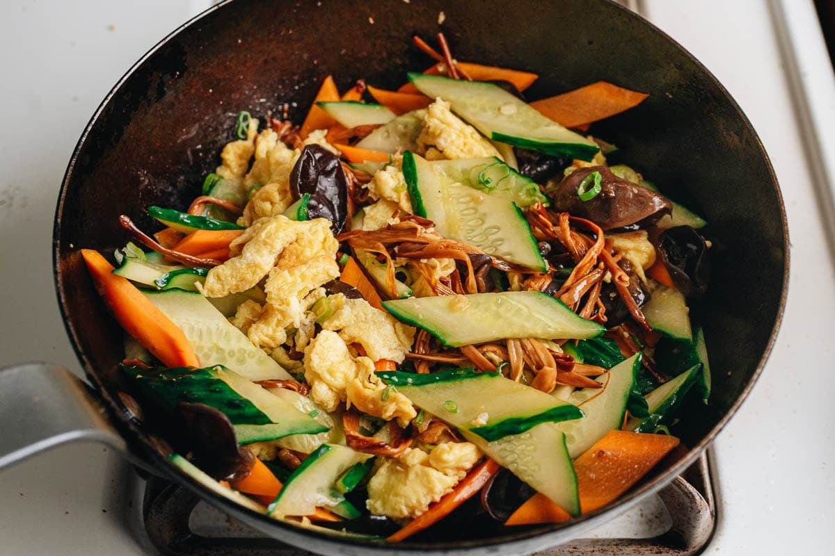 Finish up making the stir fry
