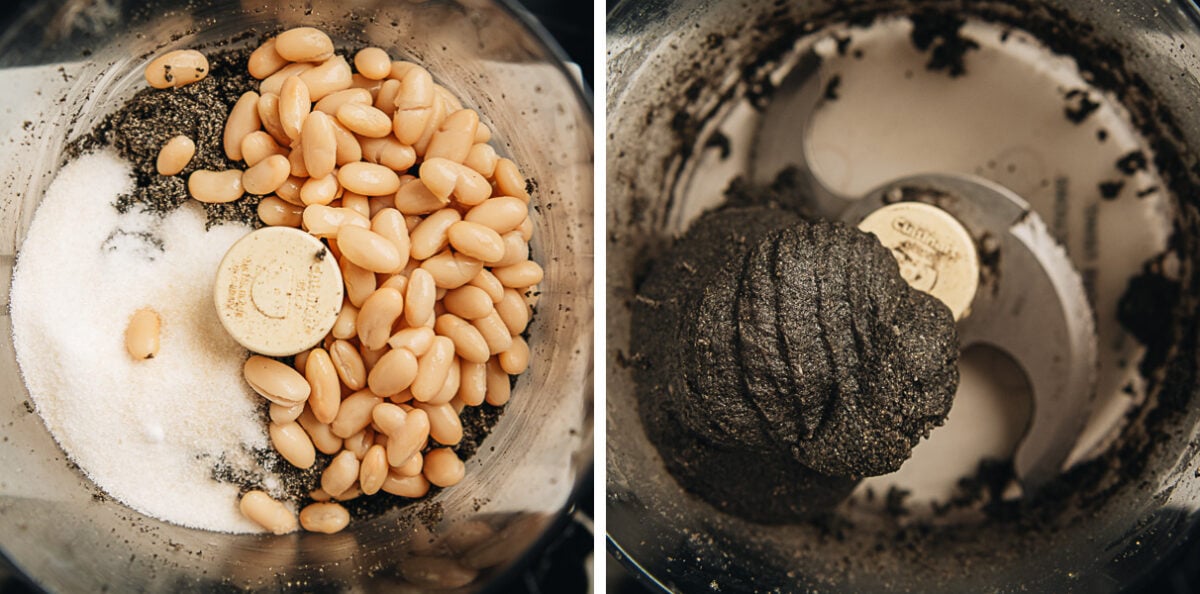 Blend black sesame seeds paste