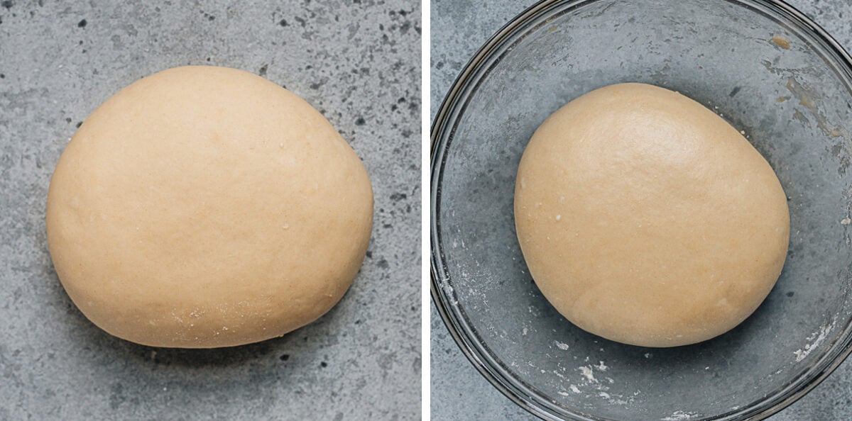 Dough texture after the 1st and 2nd resting
