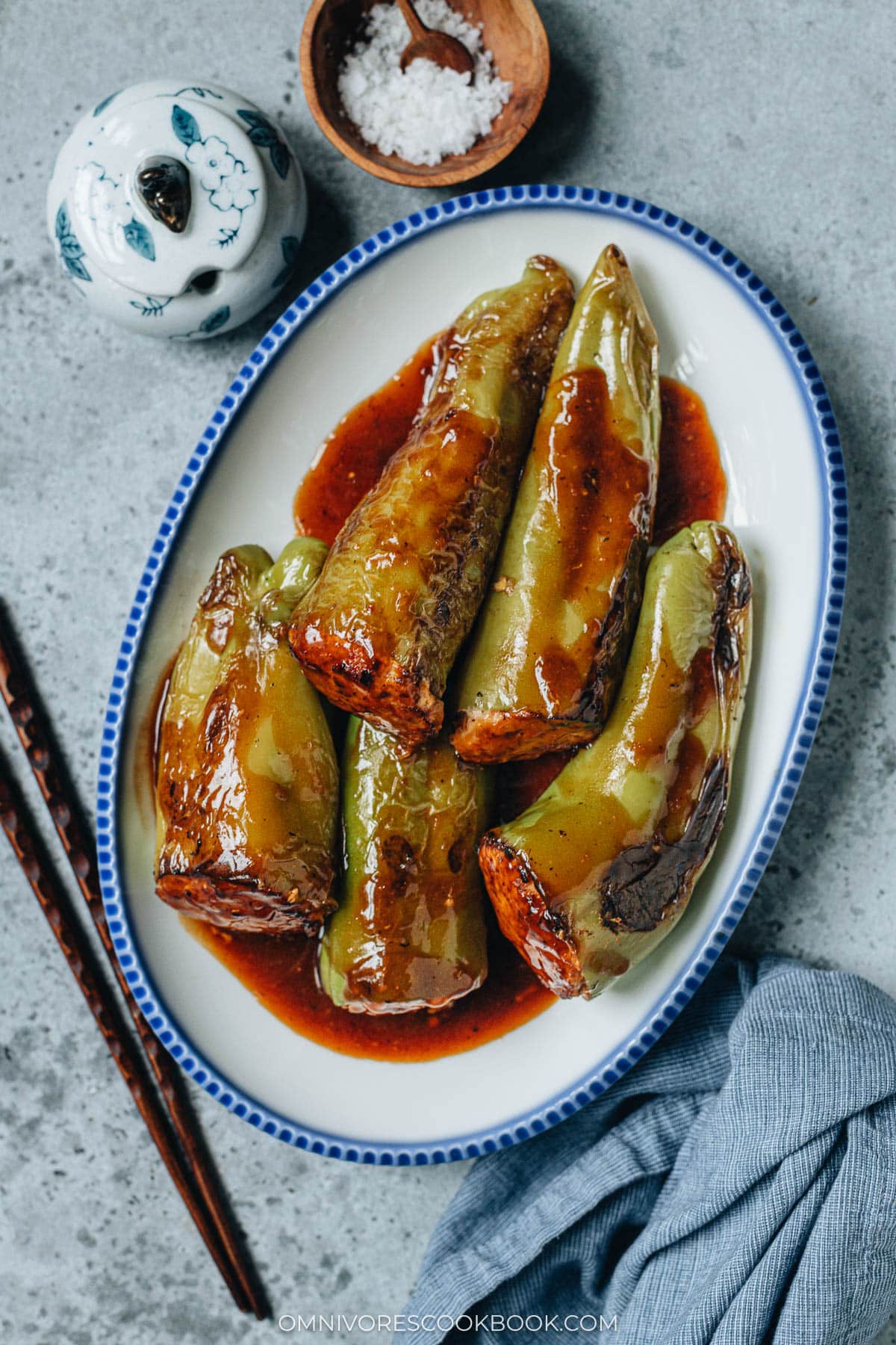 Chinese stuffed peppers