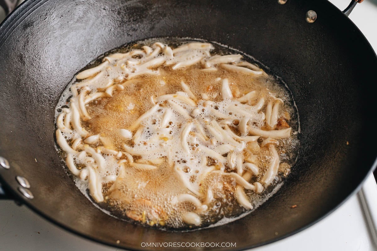 Boiling the broth