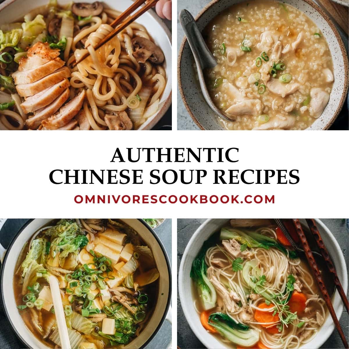 Authentic Chinese Soup Recipes collage