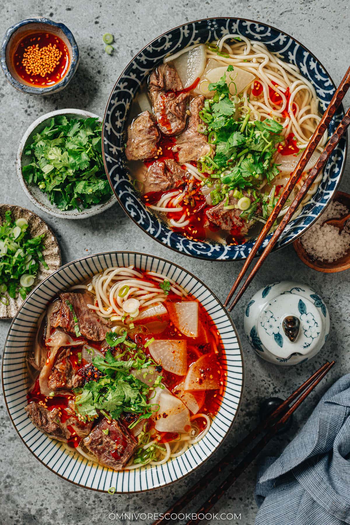 Lan Zhou La Mian in bowls