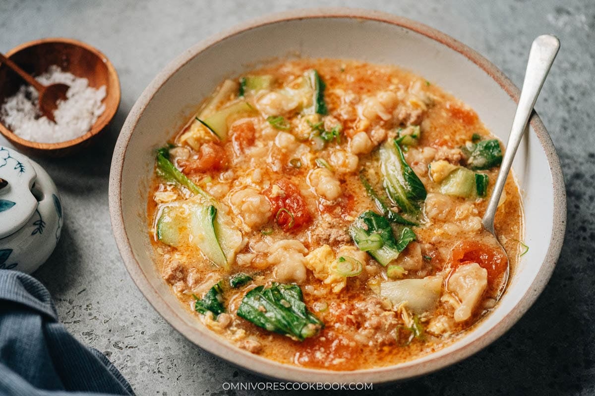 Ge Da Tang (Chinese Dough Drop Soup, 疙瘩汤) - Omnivore's Cookbook
