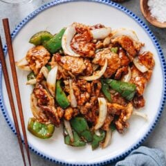 Tender slices of pork are seared until lightly caramelized, tossed with crisp peppers and onions in a glossy savory sauce that clings to every bite. My pork and pepper stir fry delivers that irresistible aroma that makes you rush to the table and heap spoonfuls over steaming hot rice. It’s quick and comforting, the kind of dish you’ll crave again the very next day.