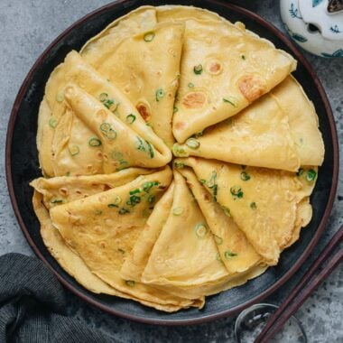 Egg and Green Onion Crepe